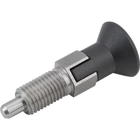 KIPP Arretierbolzen GR.2 M12 x 1,5 6mm Form C mit Rastnut ohne Kontermutter (1/3)