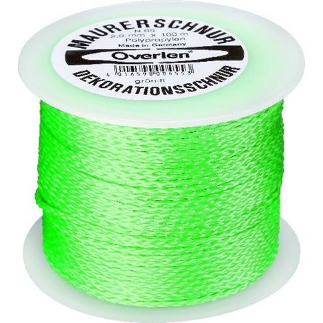 Overlen Maurerschnur PP fluoresz. 2,0mm 100m pink Overmann