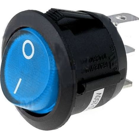 Bleu 10a/250vac Interrupteur à bascule marche/arrêt R13112b02bbl