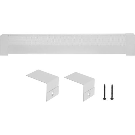 Mophorn Heizungsabdeckung Basic-Serie, 1221 x 80 x 193 mm, Frontabdeckung für elektrische Heizkörper, Ersatz aus langlebigem Stahl, ideal für Schlafzimmer, weiß