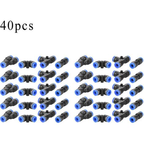Push-in pneumatico in plastica da 40 pezzi/borsa con diametro esterno di 6 mm e 1/4 di pollice (1/5)