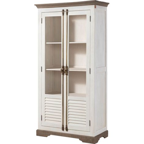 Vitrine Manguier 97x45x190 laquée blanc TOULOUSE 101 (1/3)