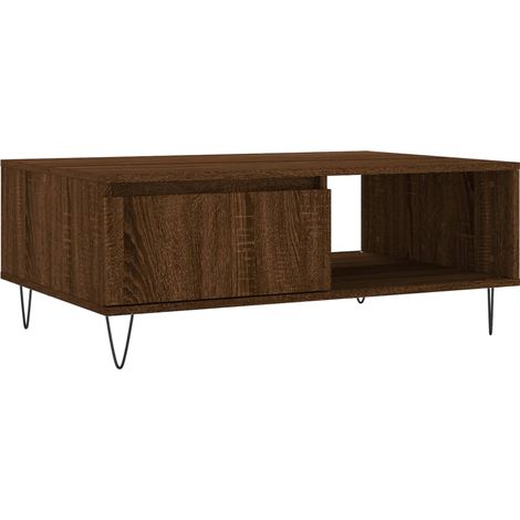 Maison Exclusive - Couchtisch Braun Eichen-Optik 90x60x35 cm Holz