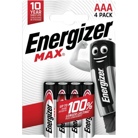 Energizer Max AAA Battery (Pack of 4) - E303325600