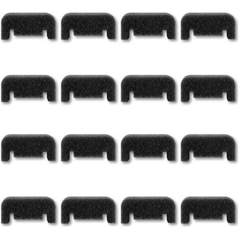Lot de 16 filtres en éponge pour fontaine à chat, filtre en mousse pour animaux de compagnie, filtre abreuvoir chiens et chats, rechange filtre distributeur d'eau noir (1/4)