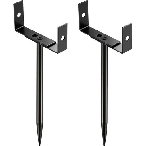 Fixation pour De Gouttière 2 Pièces Support Réglable Antirouille,Fixation gouttière Usage Jardin Terrasse Drainage Prévention Inondations Pelouse Toit (1/5)