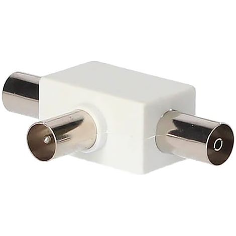 Distribuidor TV en cruz blanco1 Macho / 2 Hembras GSC 002600905