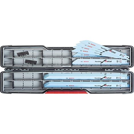 Bosch Professional Set blades de lame per sega a sciabola 20 pz Flessibile (per metallo, accessori per sega a sciabola)