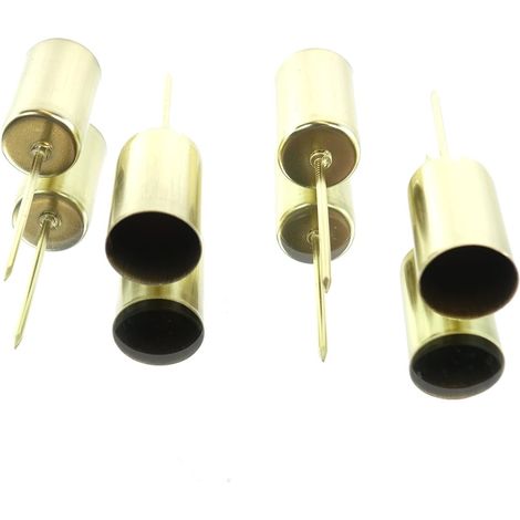 Kaemingk Stabkerzenhalter Goldfarben Ø 2,3 x 9,2 cm aus Eisen - 4er Set (1/2)