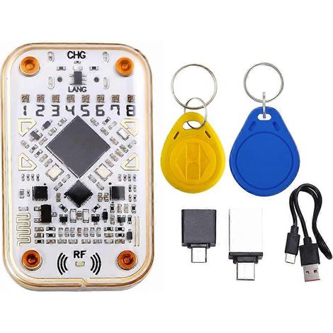 Lecteur de puce RFID Chameleon Ultra + émulateur de carte à puce porte-clés UID/5200 125K 13,56 MHz, outil de décodage NFC (1/5)