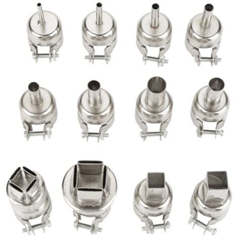 Kit de 12 buses pour pistolet thermique, accessoire pour station de soudage à air chaud 850.
