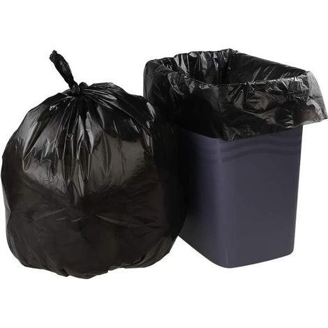 Lot de 150 Sachet Poubelle 40L Sacs Poubelle en Plastique Noir (1/4)