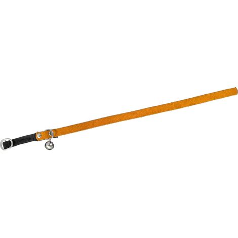 Collare gatto da 10 mm da 10 mm, arancione prima, con serpente a sonagli