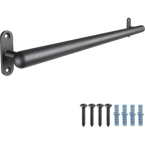 117cm Main Courante pour Escalier, Rampe d’escalier en Métal 3.3cm Tuyau Rond Barre de Poignée Sécurité Murale Barres d'appui pour Jeunes/Enfants/Personnes Handicapées, Intérieure/Extérieure (1/5)