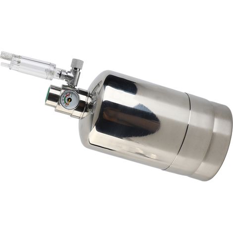 Kit générateur de CO2 pour aquarium, comprenant un cylindre en acier inoxydable et un réacteur à dioxyde de carbone pour plantes. (1/5)