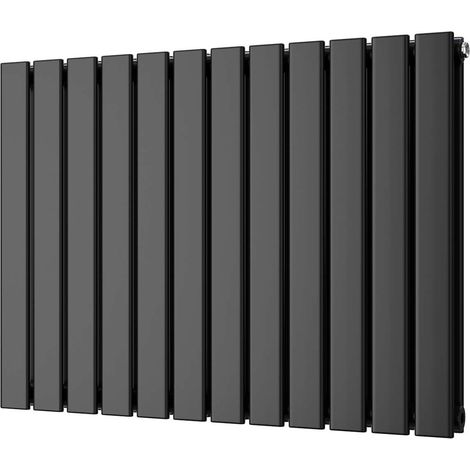 Typhoon - Black Horizontal Radiator H600mm x W816mm Double Panel (1/3)