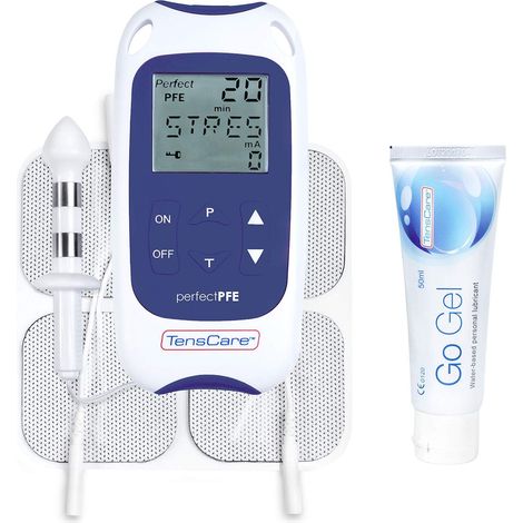 TensCare Perfect PFE per uomini – Elettrostimolatore, allena e rinforza i muscoli del pavimento pelvico per combattere l'incontinenza e la disfunzione erettile. Tecnologia TENS e EMS.Kegel