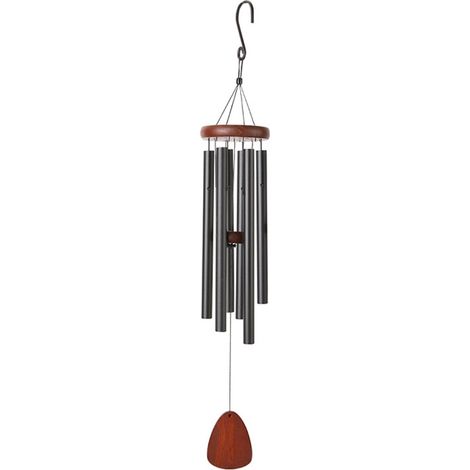 Grelot Éolien - Tube Métallique Résonnant - Pour Jardin Patio Balcon Extérieur - 1 Pièce (1/5)