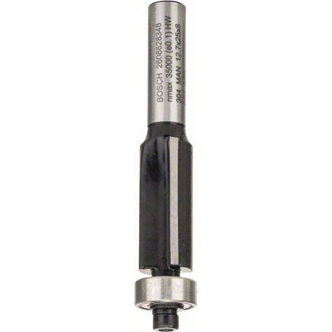 Bosch – Fraise à araser 8 mm – Pour bois massif et panneaux mélaminés – Coupe nette sans éclat – Roulement à bille pour guidage simple (1/10)