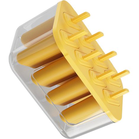 Flexible Silikon-Eisformen, 8er-Set, wiederverwendbar, leicht zu entformen, ideal für Kinder oder zur Herstellung von hausgemachtem Eis. (1/5)