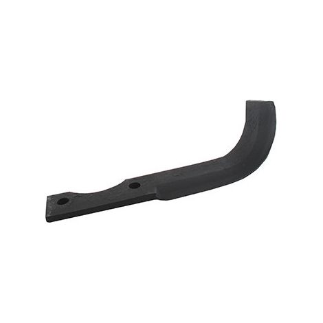 Cuchillo de fresa recto para motocultor adaptable en BCS - L: 193mm, diámetro de agujero ø 8,5mm, distancia entre agujeros 55mm. Tipo Bineur.