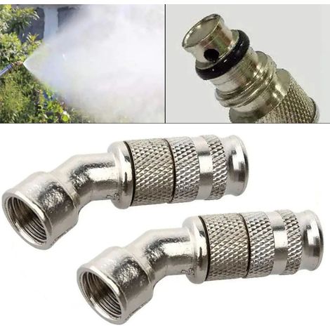 laiton réglable buse d'atomisation pulvérisation jardin Machine de nettoyage agricole Irrigation pulvérisateur 2 pièces (1/5)