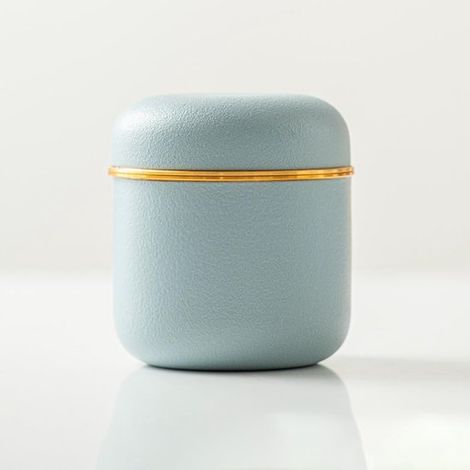 Boîte à thé en céramique - Pot en céramique - Boîte de conservation pour grains de café - Simple - Récipient de rangement - Petit et portable - Noir résistant à l'humidité (1/5)
