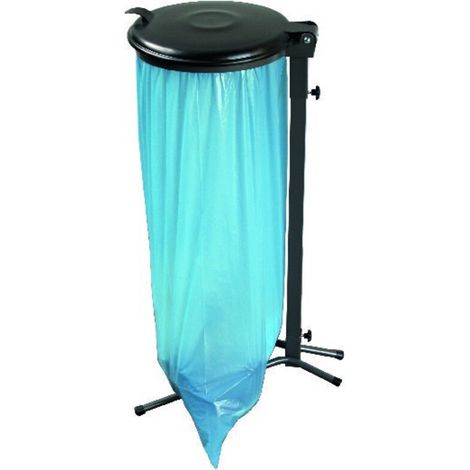 Müllsackständer 70-120 L grün m. K-deckel grau (1/2)