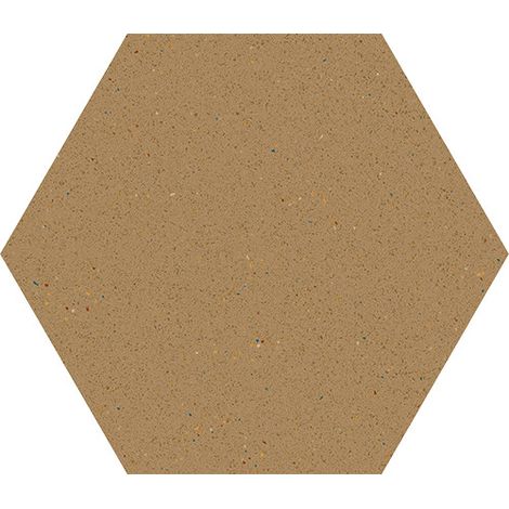 Carrelage sol / mur hexagonal effet terrazzo grand format 51,9x59,9 cm MICRA Hexagono Siena (vendu par boite de 0,93m2) (1/3)