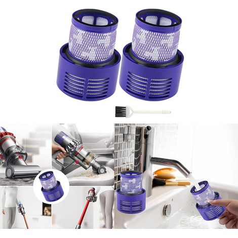 Lot de 2 filtres lavables pour aspirateur Dyson V10 SV12, 969082-01,Cyclone Animal Absolute Total Clean Comparé à la pièce (1/5)