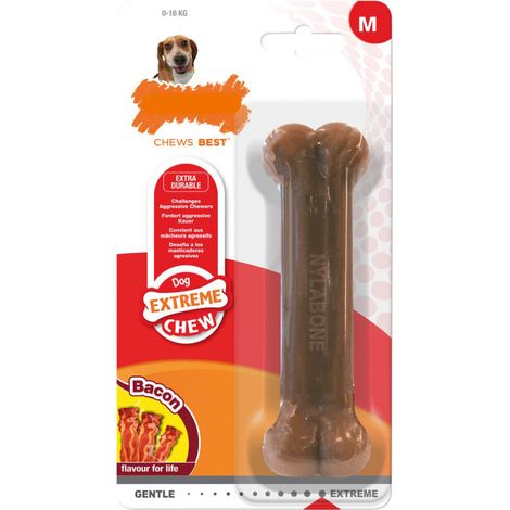 Beißring für Hunde Nylabone Dura Chew Bacon Größe M Nylon