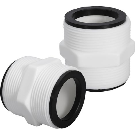 Dengmx-adaptateurs de tuyau piscine 3 - 3,8 cm, 2 L, compatible tuyau de pompe de piscine hors sol de 3 - été / bricolage - Lot de 2 (1/5)