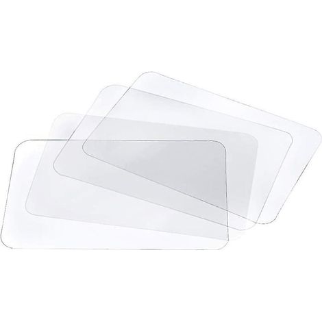 Ensemble de 8 sous-verres transparents et lavables, compatibles avec les sets de table de cuisine antidérapants et résistants à la chaleur. (1/5)