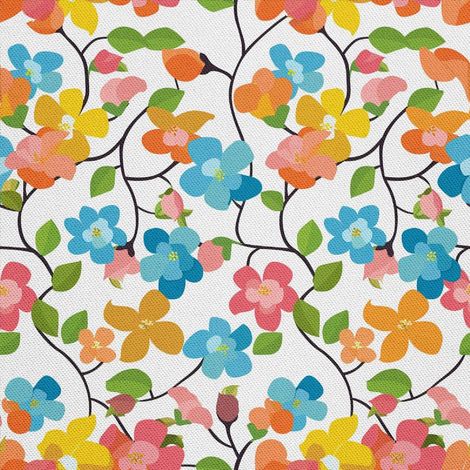 Tela decorativa para exteriores Oxford - Motivo primaveral I DX7291 (1/5)