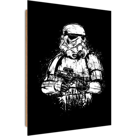 Tableau bois Star Wars Stormtrooper - 50 x 70 cm (1/5)