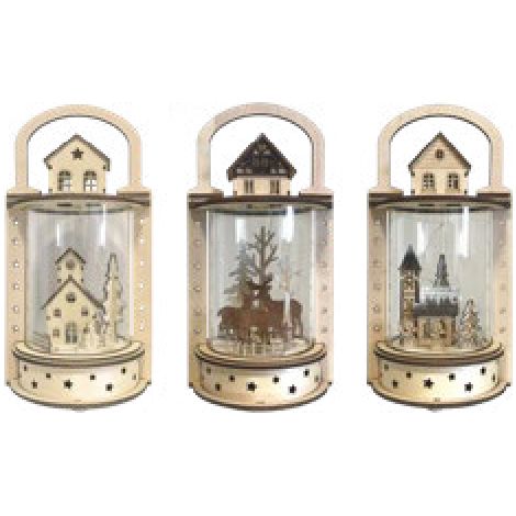Lanterna Wood and Charm con Luce a Led GIOCOPLAST