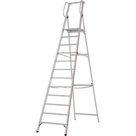 Scaletta 12 gradini - altezza massima di lavoro 4.80m - 8080/12