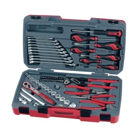 Juego de llaves de vaso, 3/8, combinadas, T3867, 67 piezas  TENGTOOLS 167200104 (1/2)