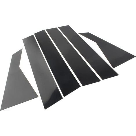 Adesivi antigraffio per montanti delle portiere e profili dei finestrini della Ford K3 2019-2022, nero lucido.