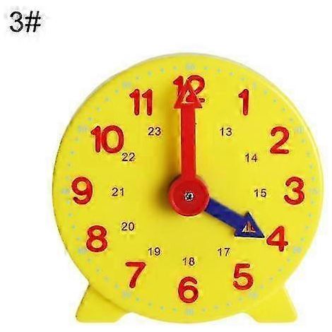 Horloge d'apprentissage pour enfant 10 cm - modèle éducatif pour deux enfants (1/5)