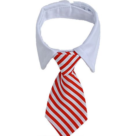 Bow Tie Pour Animal - Coton Polyester - Réglable avec Crochet Élastique - Motif Carreaux Noir Rouge - Pour Chien Chat - Lot de 3 (1/5)