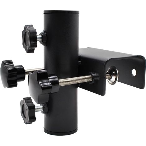 Support Parasol Balcon pour Mât Ø25～38mm – Support de Parasol Réglable pour Rambarde de Balcon - Antirouille, Gain de Place, Support de Parasol Extérieur, pour Jardin, Terrasse, Deck et Balcon (1/5)