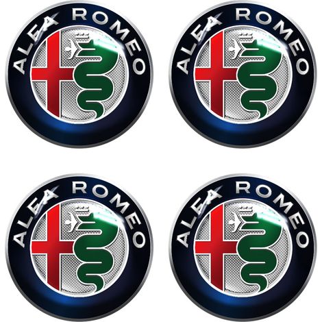 Alfa Romeo Adesivi 3D Logo - Colore: COLOR - Dimensione: 9 MM
