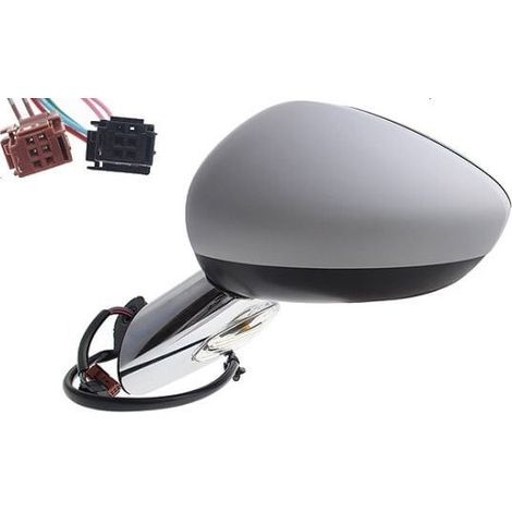 Rétroviseur électrique gauche à peindre support chromé Citroen DS3 2010-2019