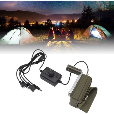 Générateur à Manivelle de 30W - Ensemble Portable de Génératrice Manuelle Imperméable pour Charges de Mobile et Ordinateur (110x40x65mm, Alloy Vert, 975g) (1/4)