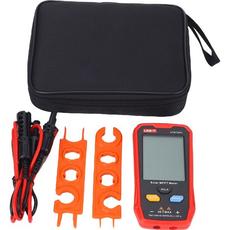 Testeur panneau solaire 800W MPPT PV power meter – Multimètre photovoltaïque dépannage UT673PV version anglaise, énergie (1/3)