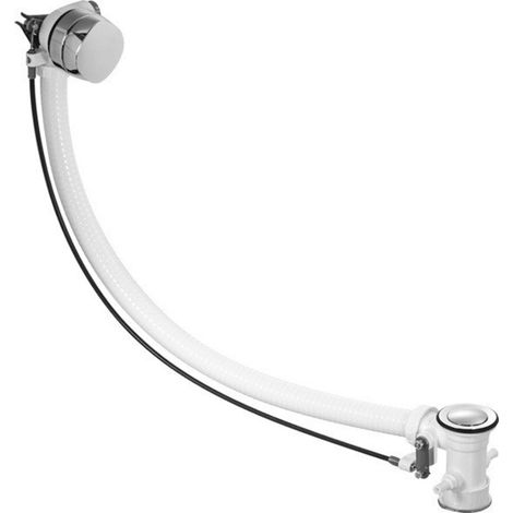 Duravit Ab-/Überlaufgarnitur Quadroval d= 5,2cm, mit Wanneneinlauf, weiß