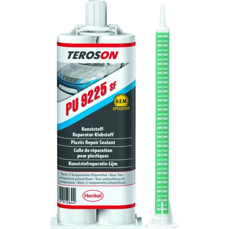 Teroson pu 9225sf colle reparation plastique adhesif rapide 2x25ml