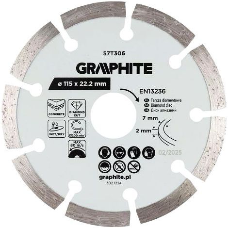 DISCO DIAMANTATO ø 115 mm - foro 22,2 mm