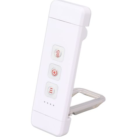 Multifunktionale, ultradünne Mini-Leselampe mit Klemme, 3 Helligkeitsstufen, USB-aufladbar, weiß (1/5)
